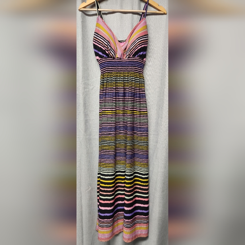 She's Cool - Women's long sundress maxi dress Size Large - Multi-color